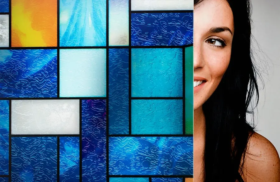 Abstract Stained Glass — More designs decorative window film for Calgary glass