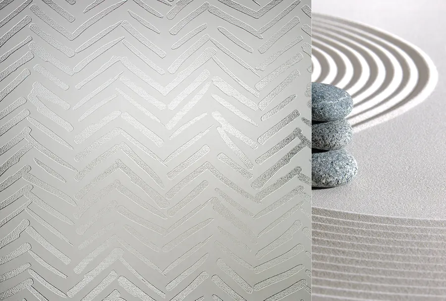 Arros — Frosted patterns decorative window film for Calgary glass