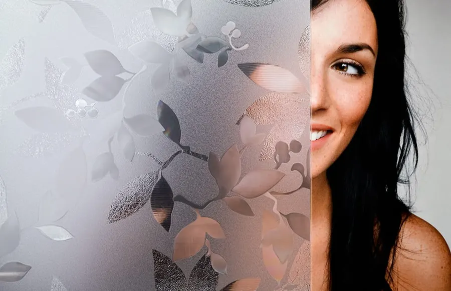 Bouquet — Nature decorative window film for Calgary glass