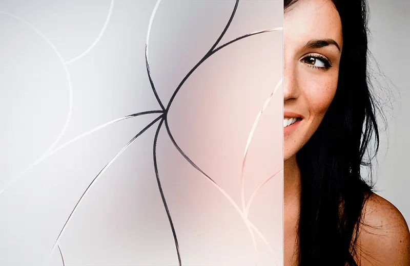 Breeze — Frosted patterns decorative window film for Calgary glass