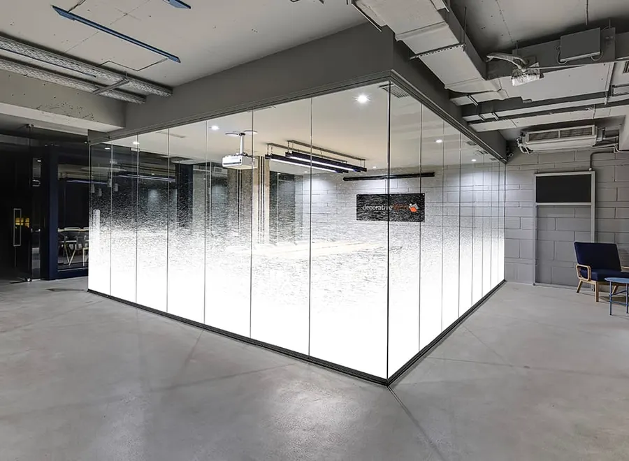 Broken Lines Gradient — Gradients & fades decorative window film for Calgary glass