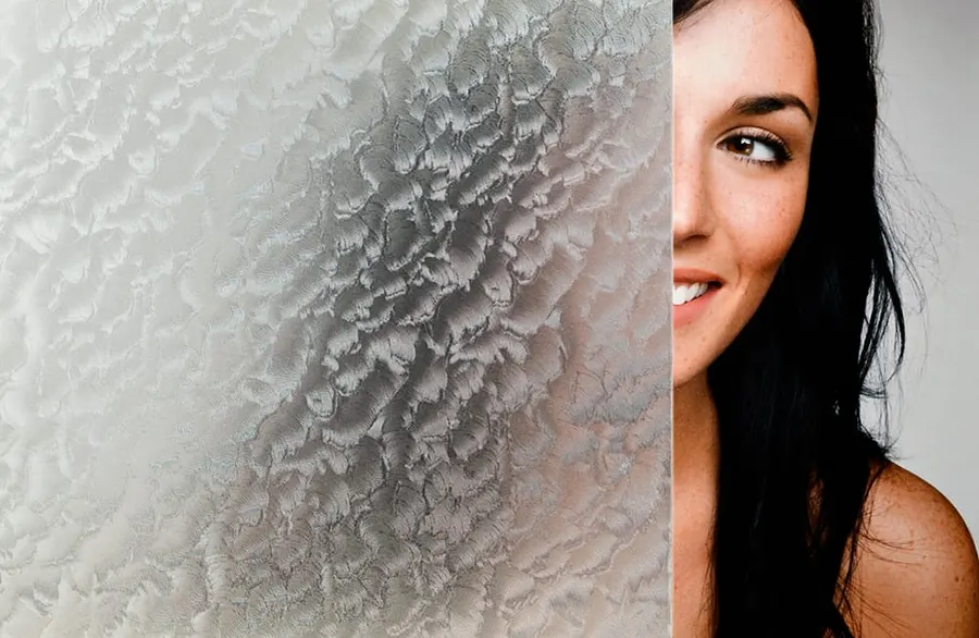 Clear Ripple Glass — Marble & stone decorative window film for Calgary glass