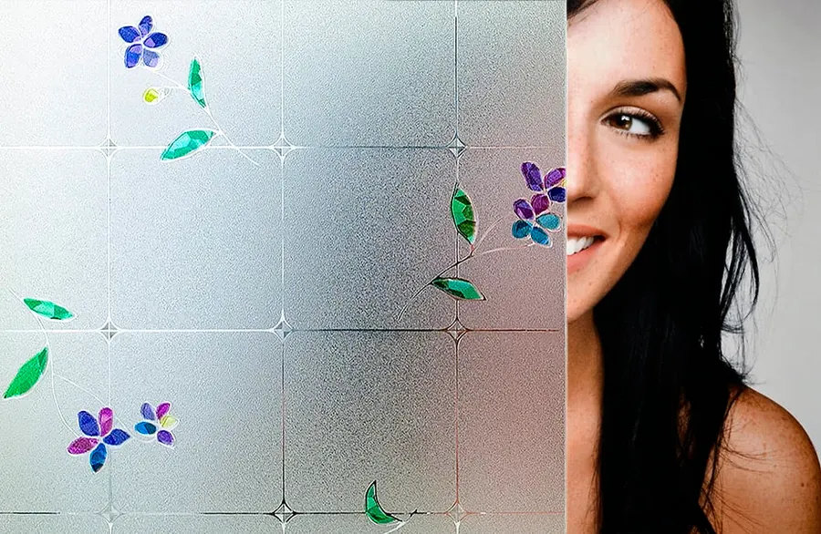 Colored Valencia — Nature decorative window film for Calgary glass