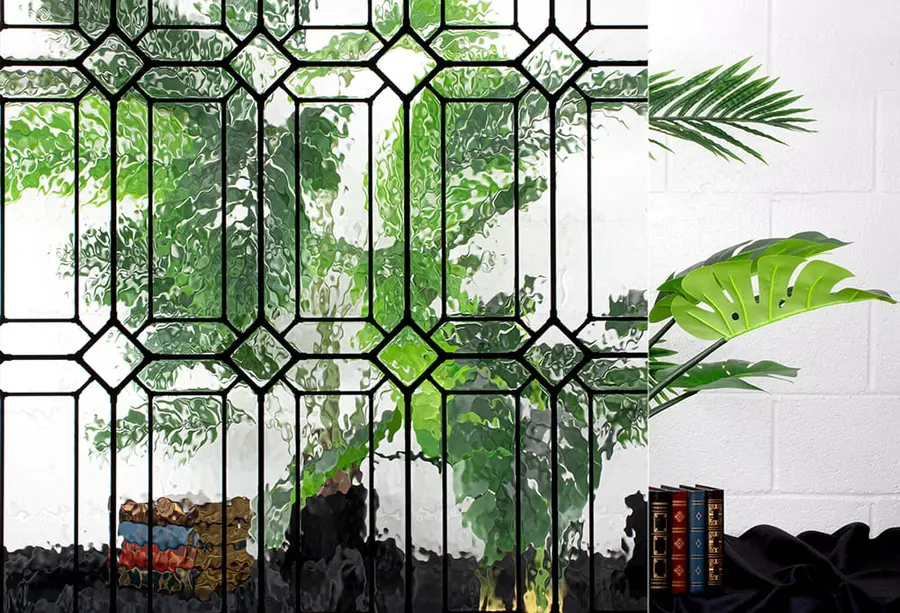 Coventry — Geometric decorative window film for Calgary glass