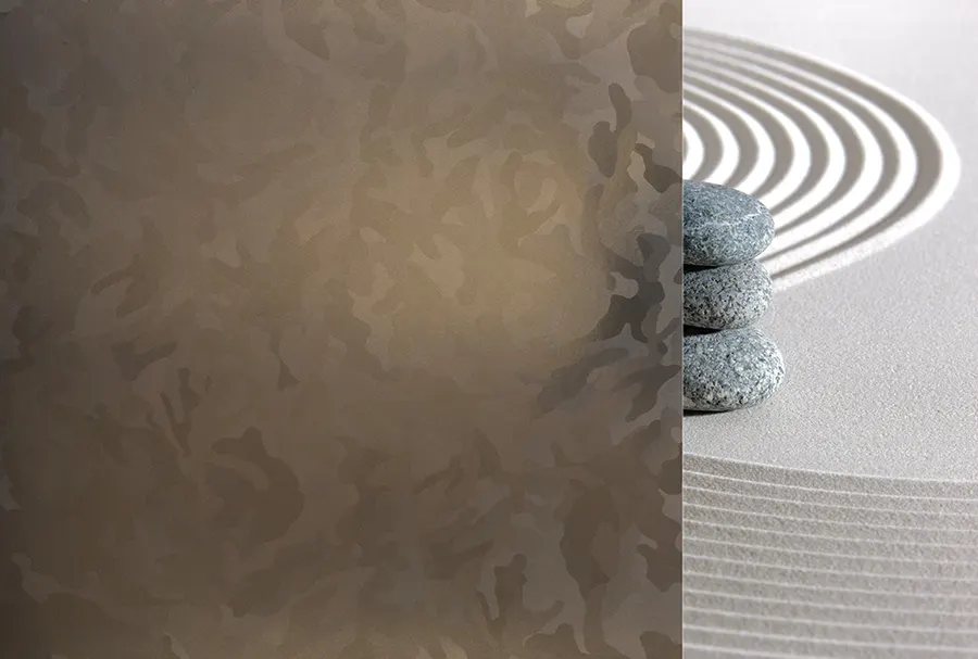 Desert Camo — Frosted patterns decorative window film for Calgary glass