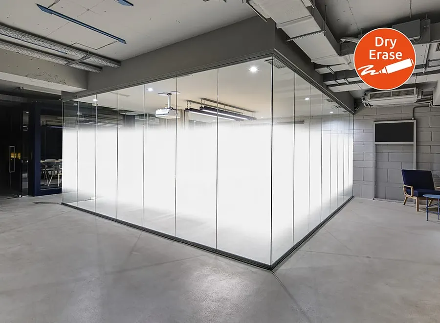Dry Erase Dual Fade — Gradients & fades decorative window film for Calgary glass