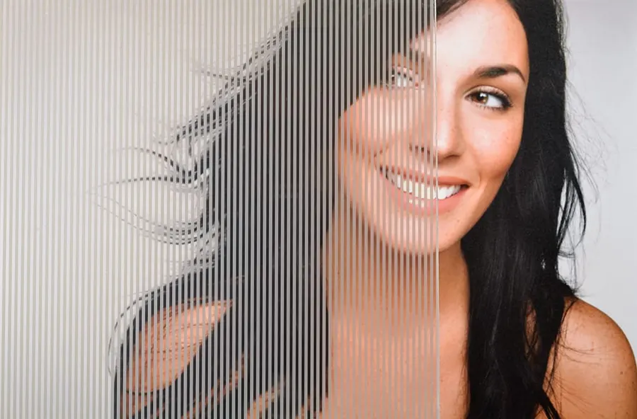 Etched Stripes — Lines & stripes decorative window film for Calgary glass