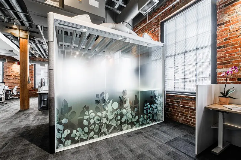 Eucalyptus Gradient — Gradients & fades decorative window film for Calgary glass