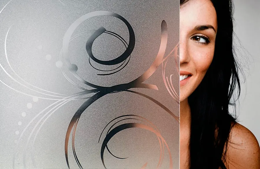 Filigree — Nature decorative window film for Calgary glass