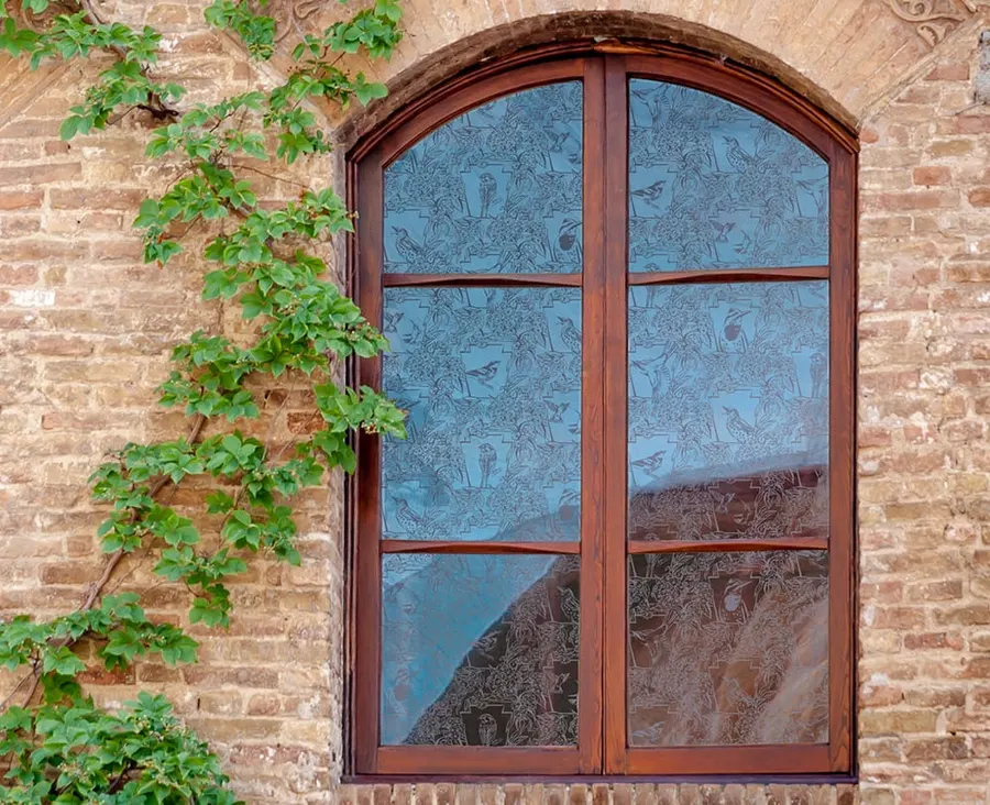 Frost Bird Safety Film - Ashley Cecil — More designs decorative window film for Calgary glass