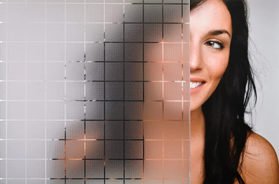 Frosted Squares 48 — Frosted patterns decorative window film for Calgary glass