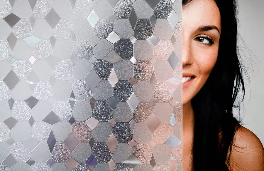 Kitty Hawk — Diamonds decorative window film for Calgary glass