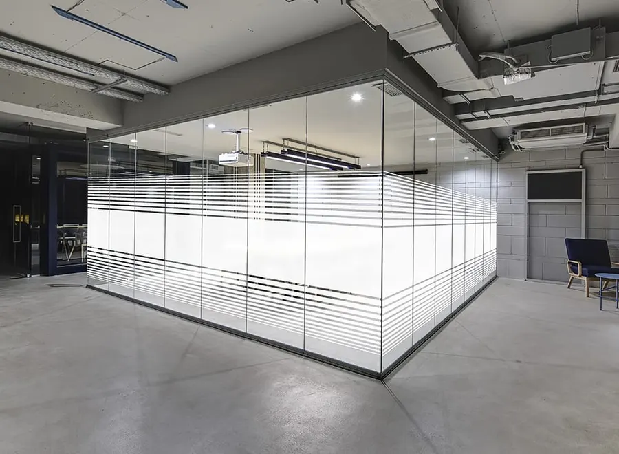 Lineage Dual Frost Gradient — Gradients & fades decorative window film for Calgary glass