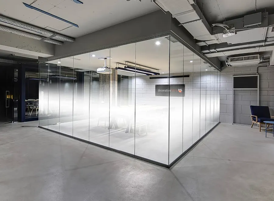 Matte Dual Fine Dot Gradient — Gradients & fades decorative window film for Calgary glass