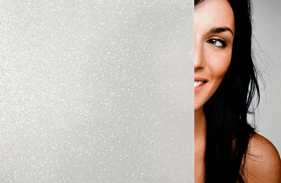 Milky Ice Chips — Ice glass decorative window film for Calgary glass