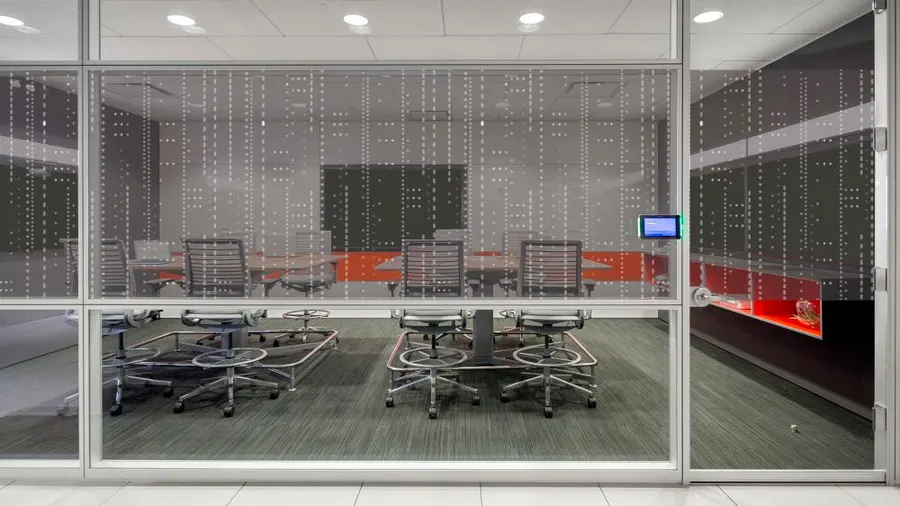 Pinpoint by Designtex — Geometric decorative window film for Calgary glass