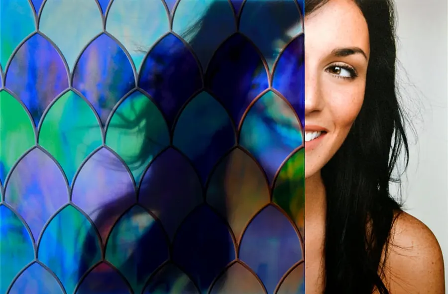STAINED GLASS STATIC CLING — More designs decorative window film for Calgary glass