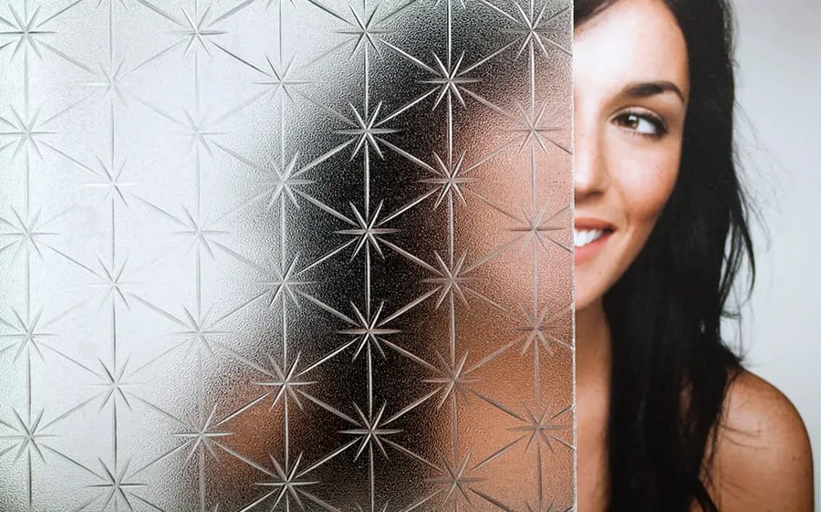Spangles — Geometric decorative window film for Calgary glass