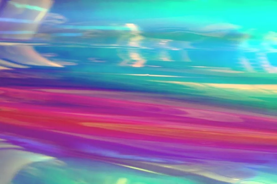 Spectrum Transparent Dichroic Film No Adhesive — Dichroic & colour-shift decorative window film for Calgary glass