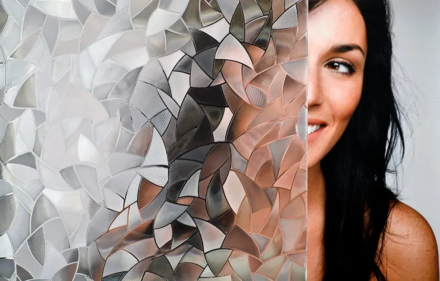 Cut Glass Neptune — Diamonds decorative window film for Calgary glass