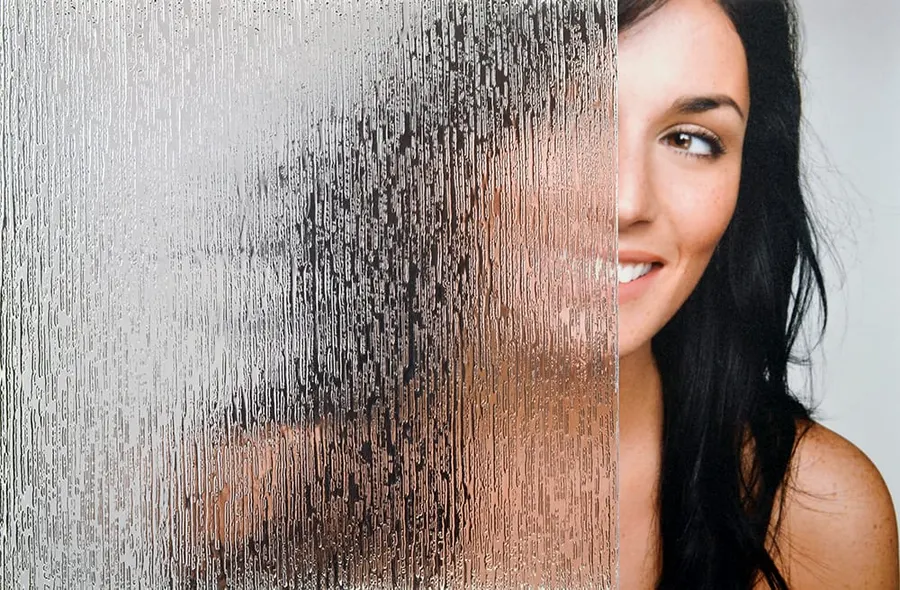 Rain Glass — Ice glass decorative window film for Calgary glass