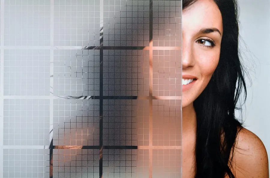 Frosted Squares — Frosted patterns decorative window film for Calgary glass