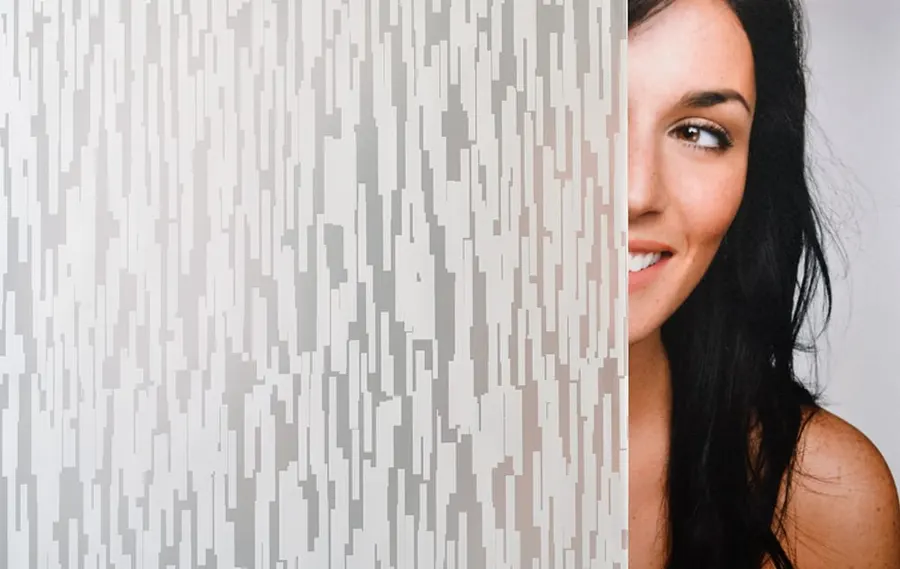 Gotham — Geometric decorative window film for Calgary glass
