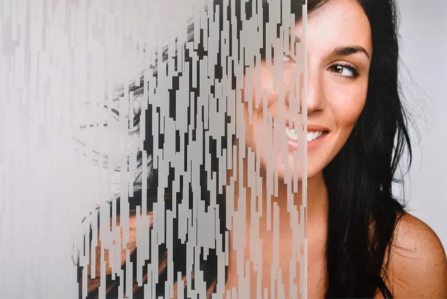 Chicago — Geometric decorative window film for Calgary glass