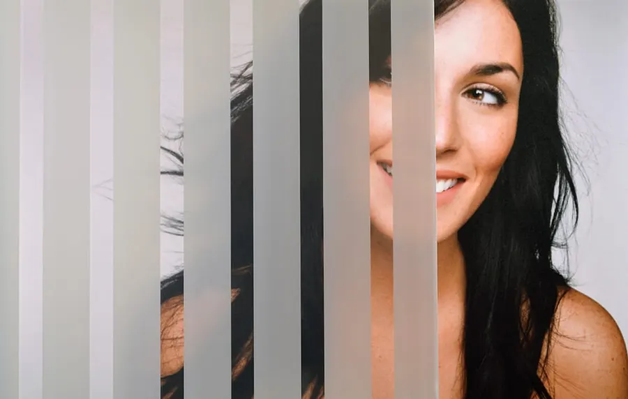 Etched Stripes 112 — Lines & stripes decorative window film for Calgary glass