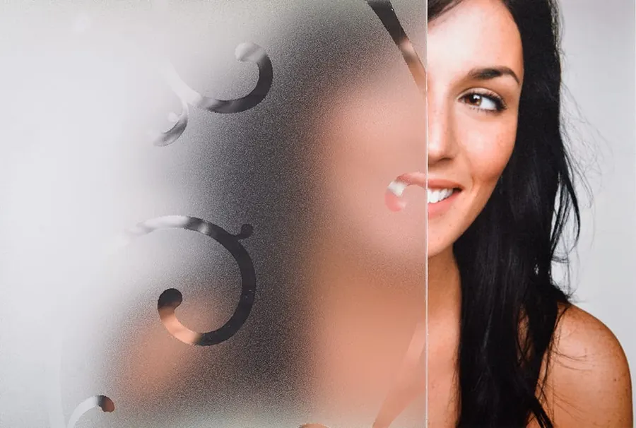 Frosted Vine Static Cling — Nature decorative window film for Calgary glass