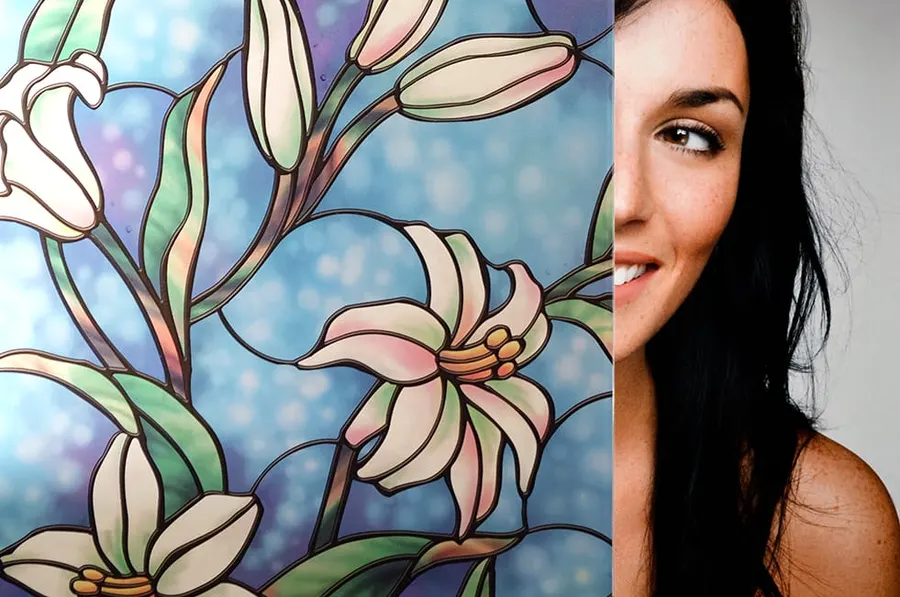 Magnolia — More designs decorative window film for Calgary glass