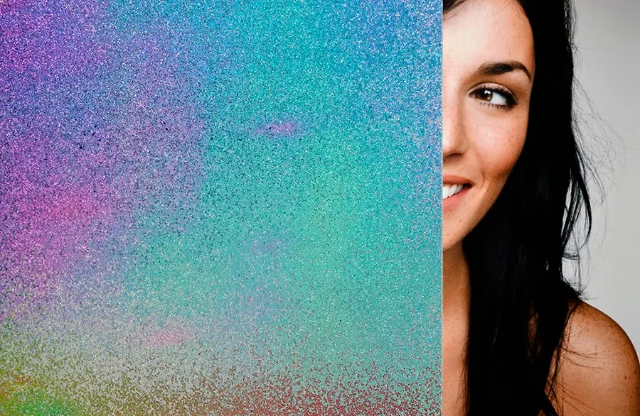 DichroGlitter — Dichroic & colour-shift decorative window film for Calgary glass