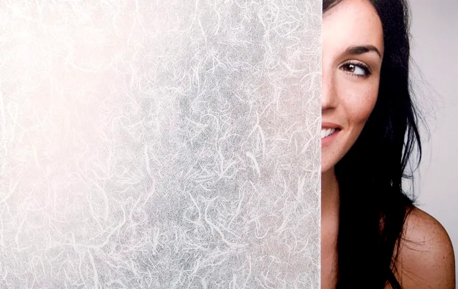 Frosted Rice Paper — Organic decorative window film for Calgary glass