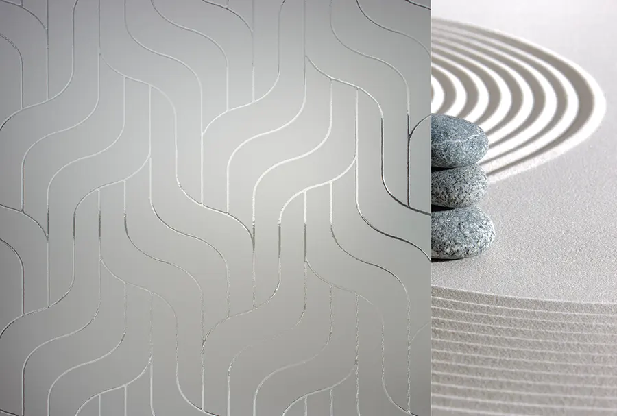 Vienta — Frosted patterns decorative window film for Calgary glass