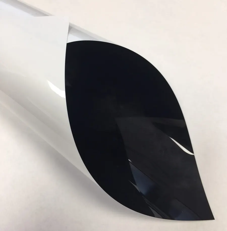 White/Black Opaque — Stained glass decorative window film for Calgary glass