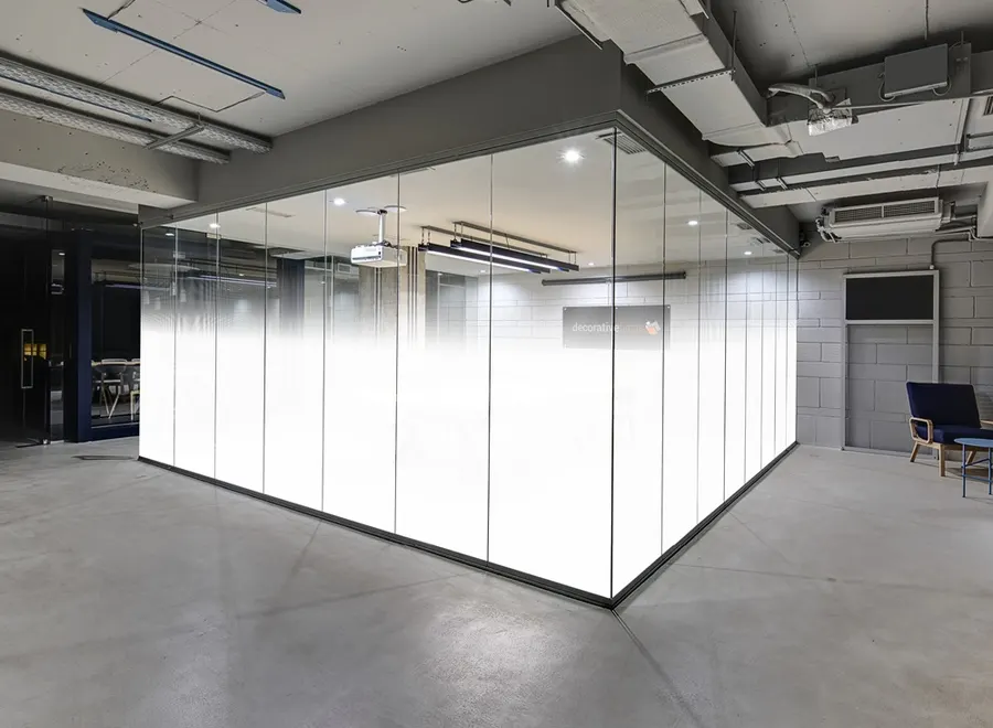 White Dot Gradation 72" High — Gradients & fades decorative window film for Calgary glass