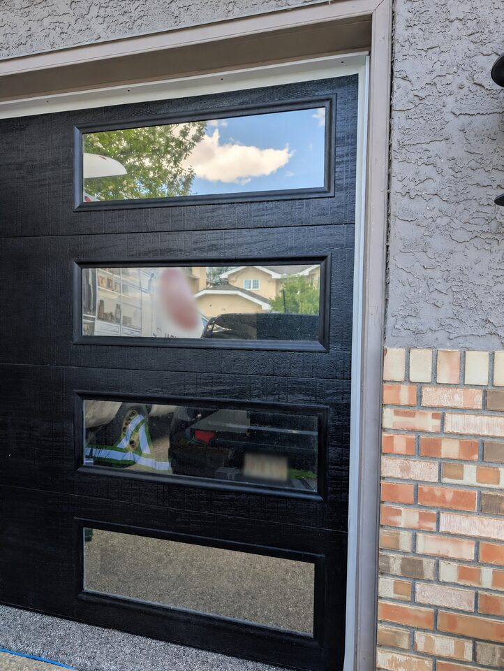 Reflective Garage Door Window Film - McKenzie Lake Calgary