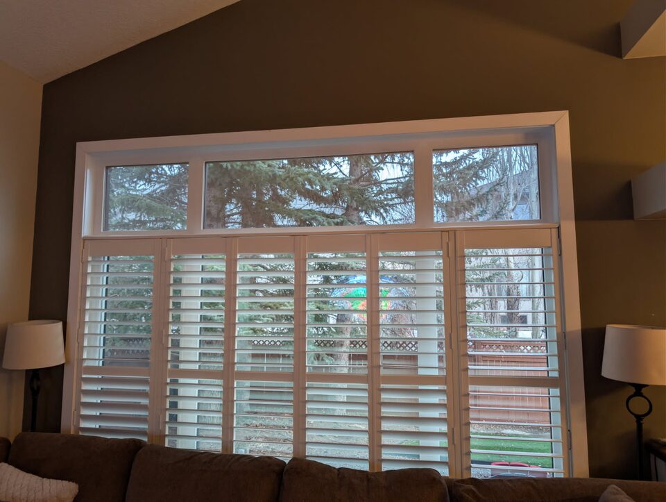 Residential window tinting project in southeast Calgary